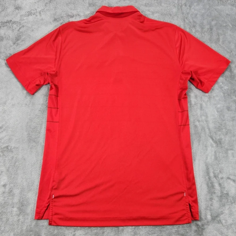 Ohio State Buckeyes Shirt Mens Medium Red NCAA Football Nike Dri‎ Fit Polo